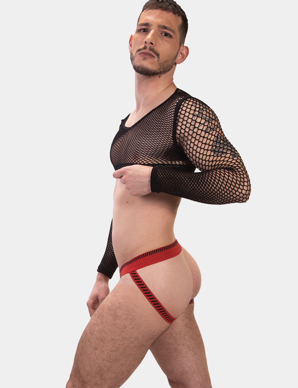 Barcode Jockstrap Kavan - Red-Black