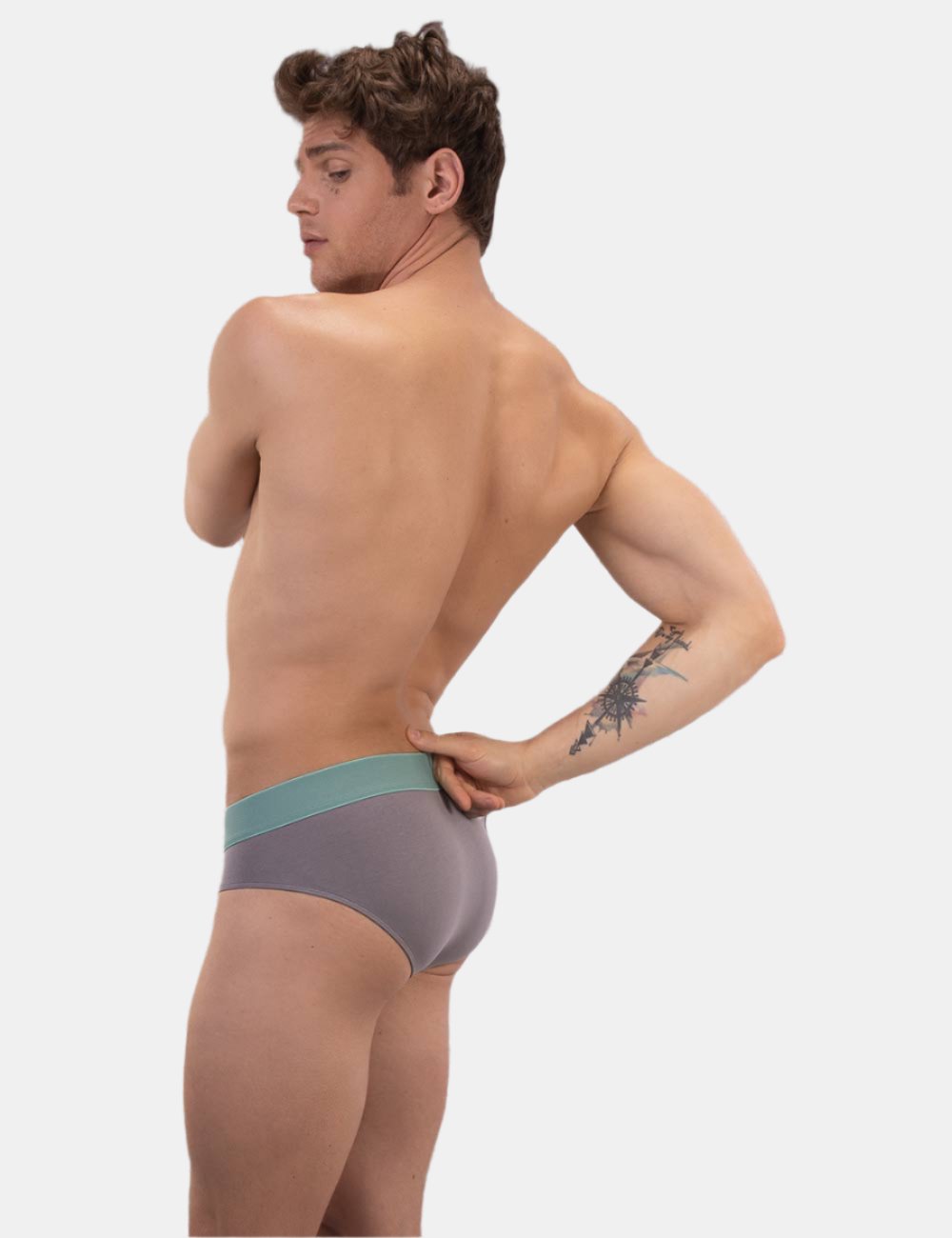 Barcode Basic Hip Brief Costas - Grey