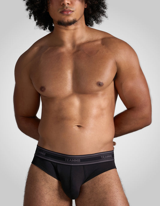 Teamm8 New Classic Cotton Brief - Black