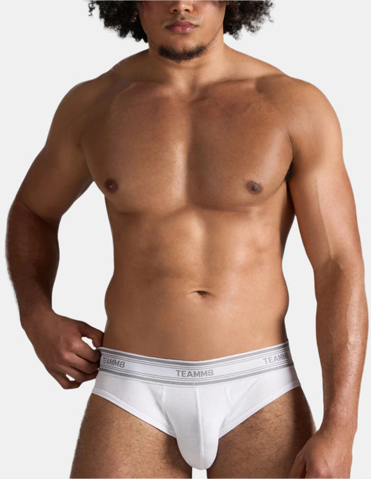 Teamm8 New Classic Cotton Brief - White