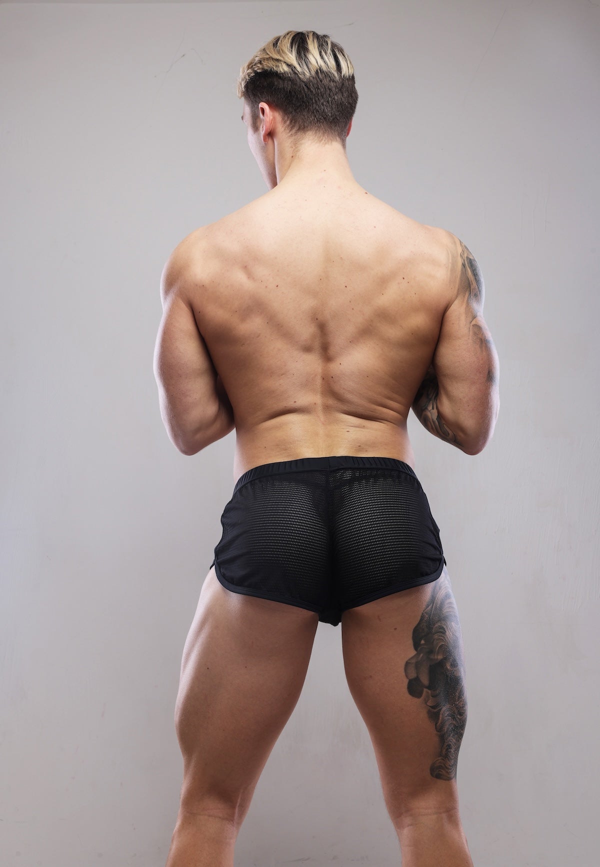 Sukrew Net Shorts - Nightlife Black