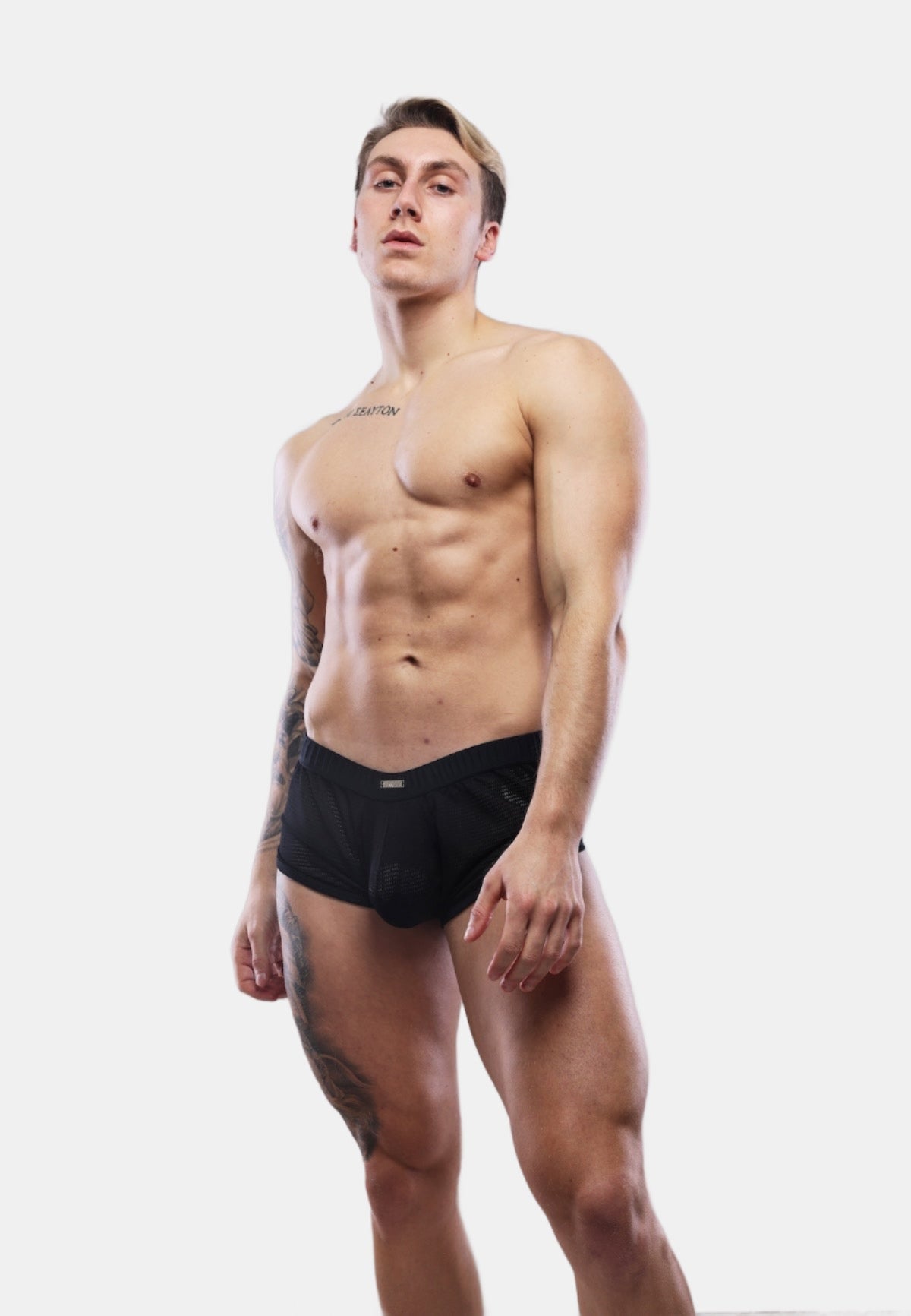 Sukrew Net Shorts - Nightlife Black